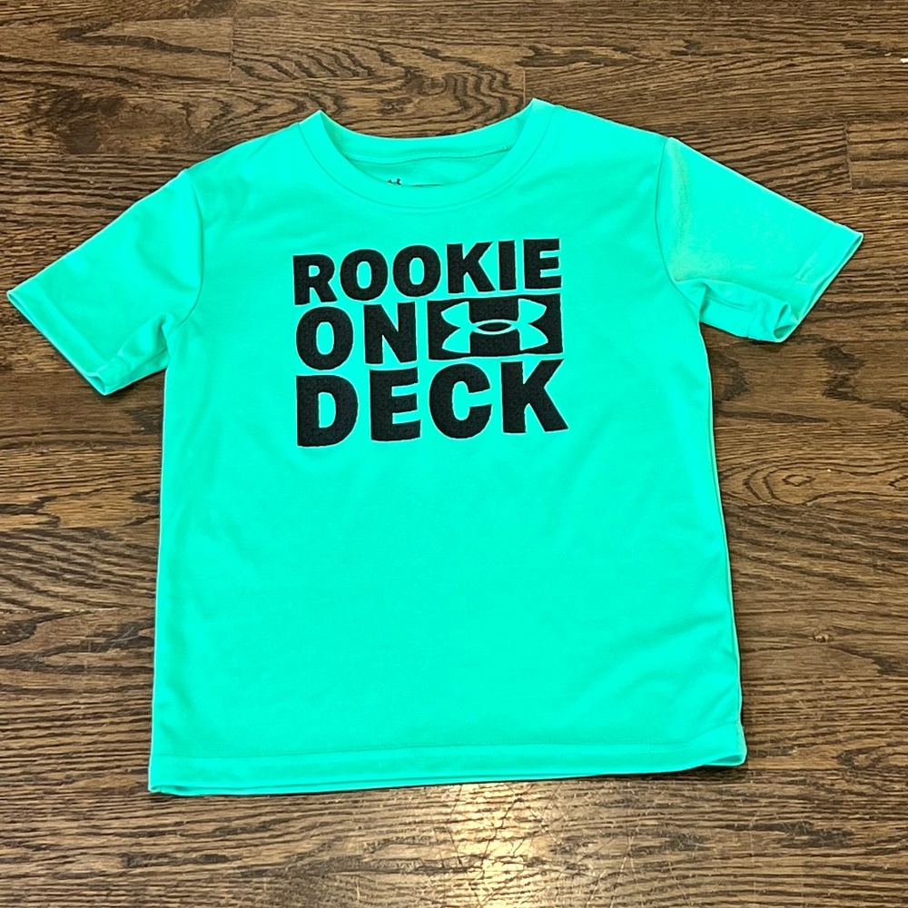 Boys Green Under Armour T-Shirt